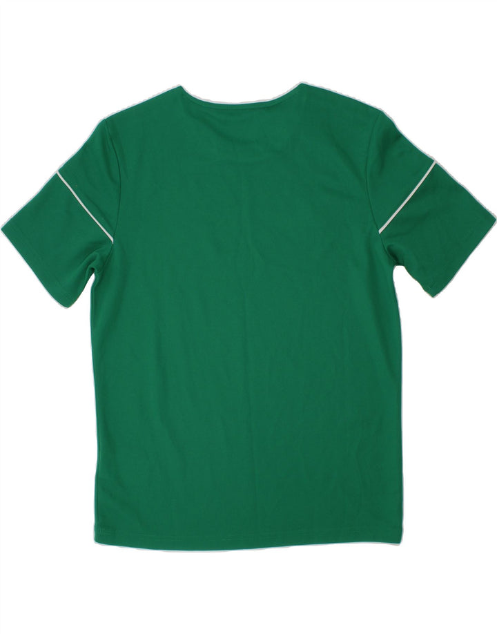 ADIDAS Boys Climalite T-Shirt Top 15-16 Years Large Green Polyester Vintage Adidas and Second-Hand Adidas from Messina Hembry 
