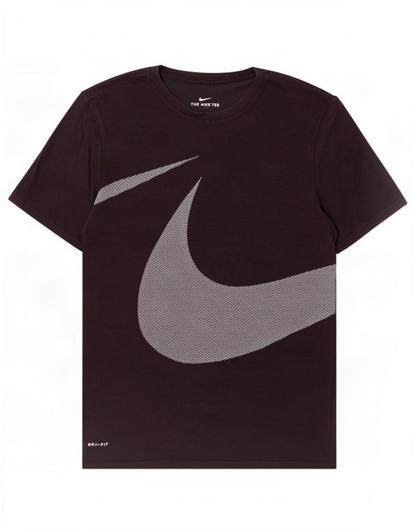 Nike Mens Dri Fit Graphic T-Shirt Top Medium Black Cotton
