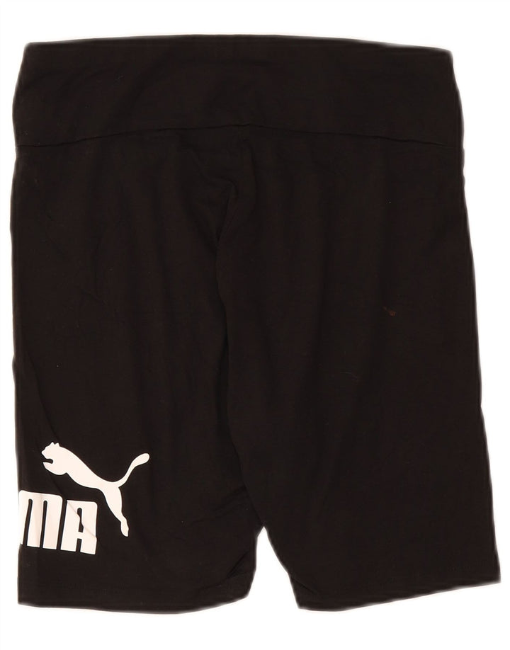 Puma Womens Graphic Sport Shorts UK 12 Medium Black