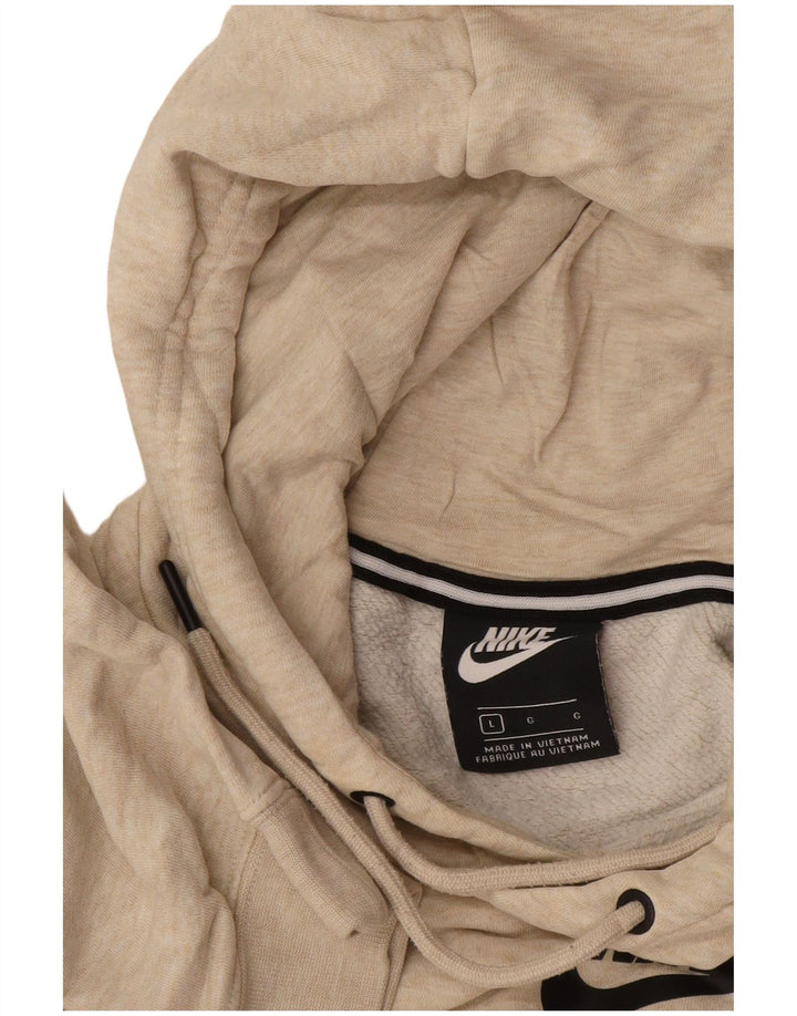 Nike Mens Hoodie Jumper Large Beige