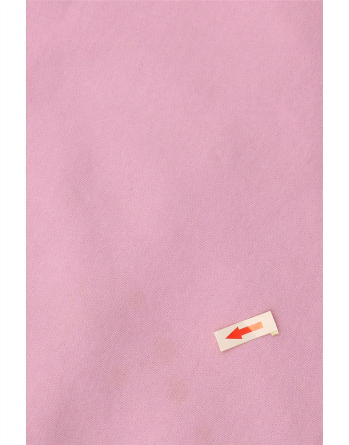 CREW CLOTHING Womens Crop Hoodie Jumper UK 18 XL Pink Cotton