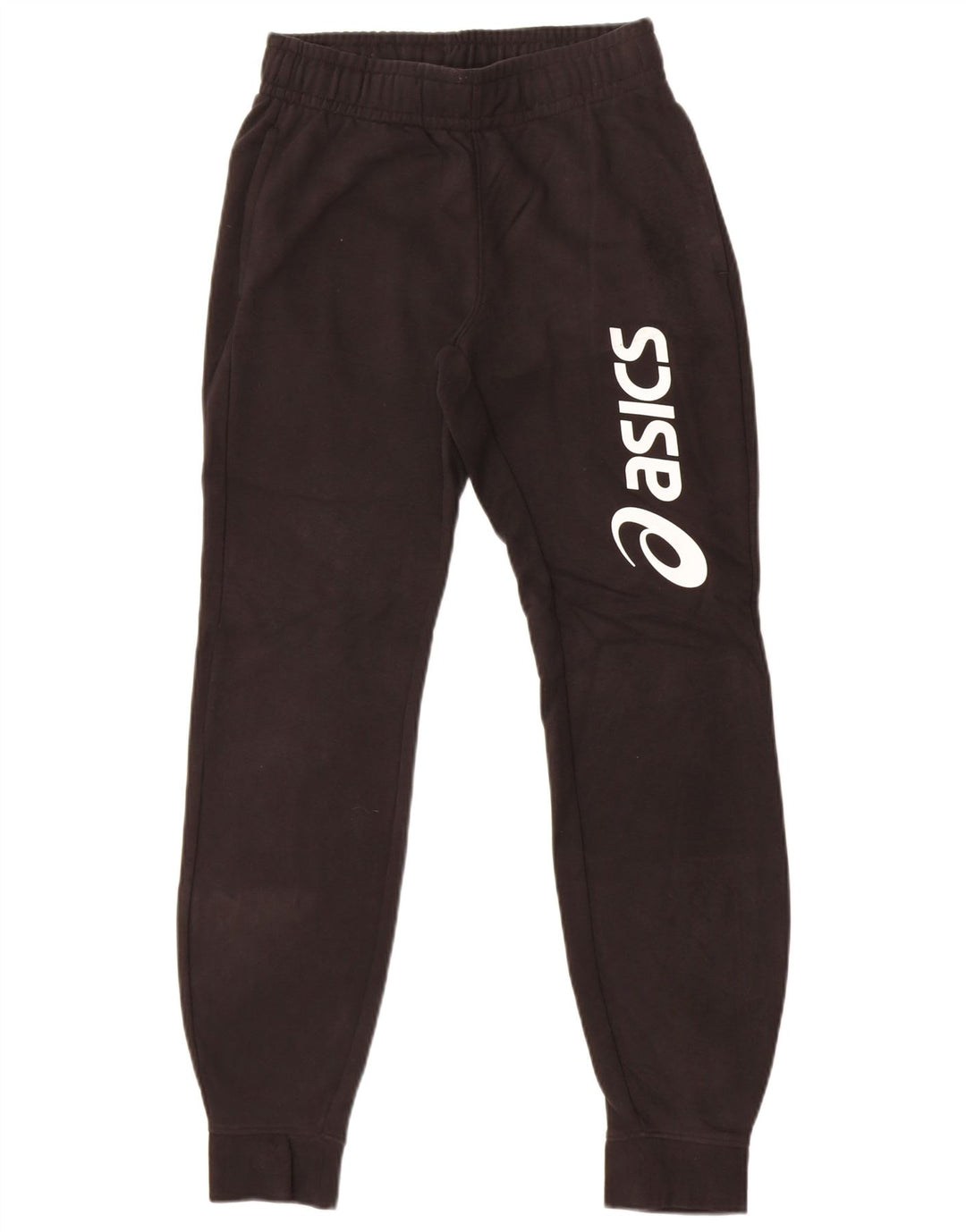 Asics Mens Graphic Tracksuit Trousers Joggers Small  Black Cotton