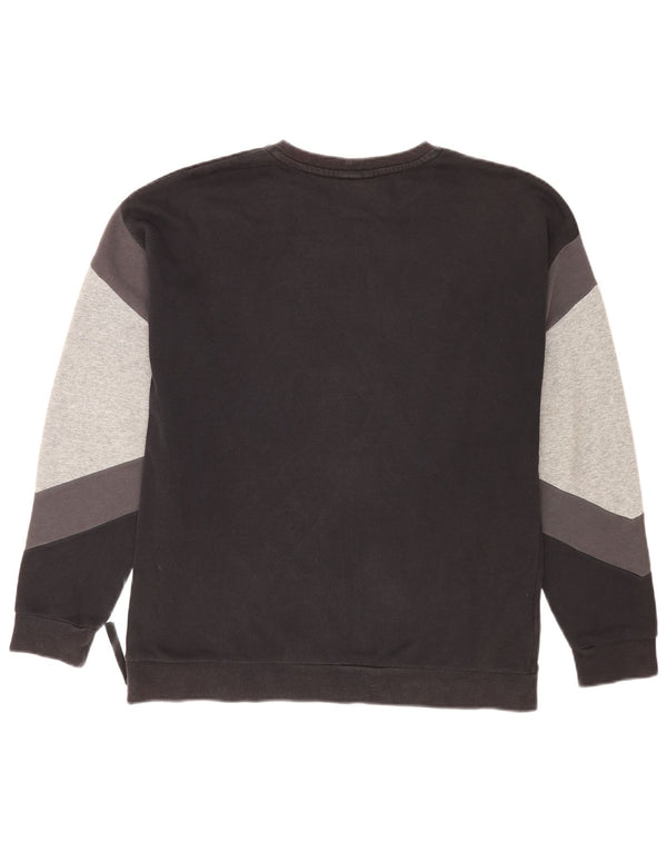 Nike Mens Graphic Loose Fit Sweatshirt Jumper Medium Black Colourblock