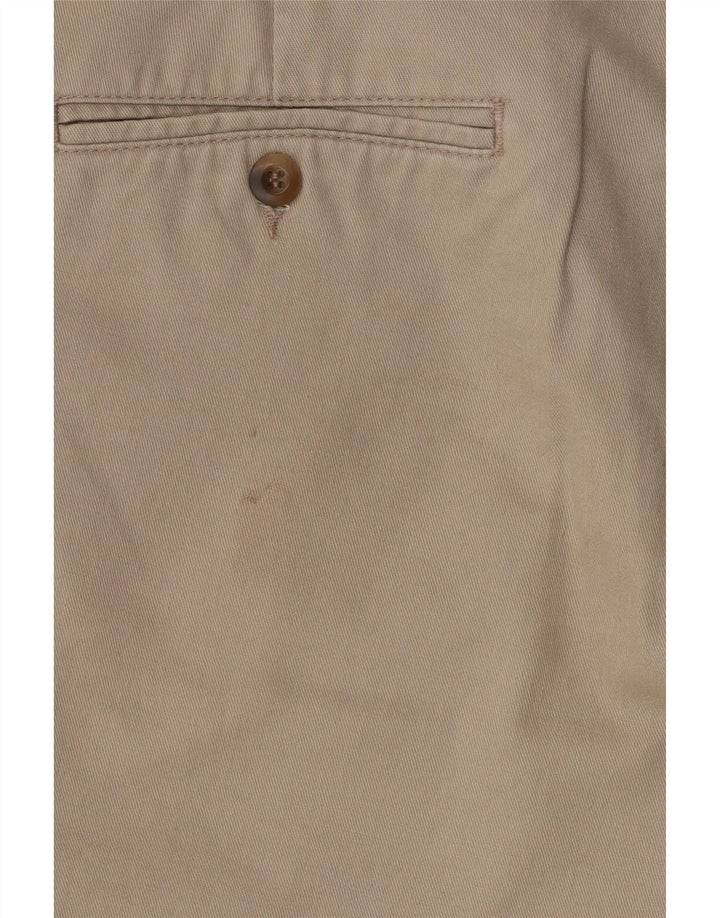 Dockers Mens Khakis Pegged Chino Shorts W33 Medium  Beige Cotton