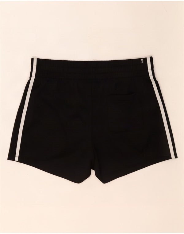 Adidas Womens Sport Shorts UK 14 Medium Black Polyester