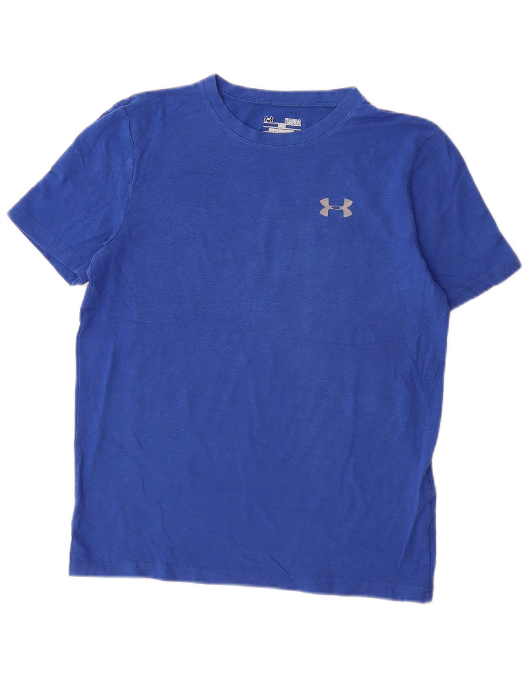 UNDER ARMOUR Girls loose T-Shirt Top 11-12 Years Large  Blue Cotton
