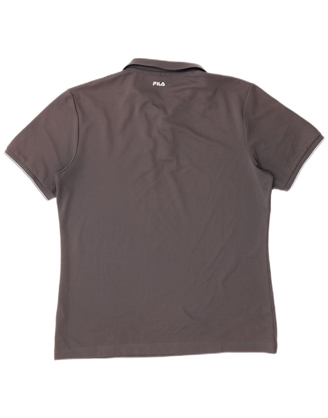 FILA Mens Polo Shirt Large Grey