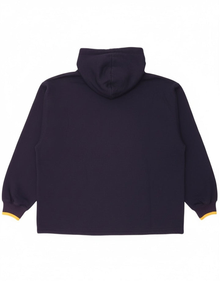 Gap Mens Graphic Hoodie Jumper Large Navy Blue Polyester