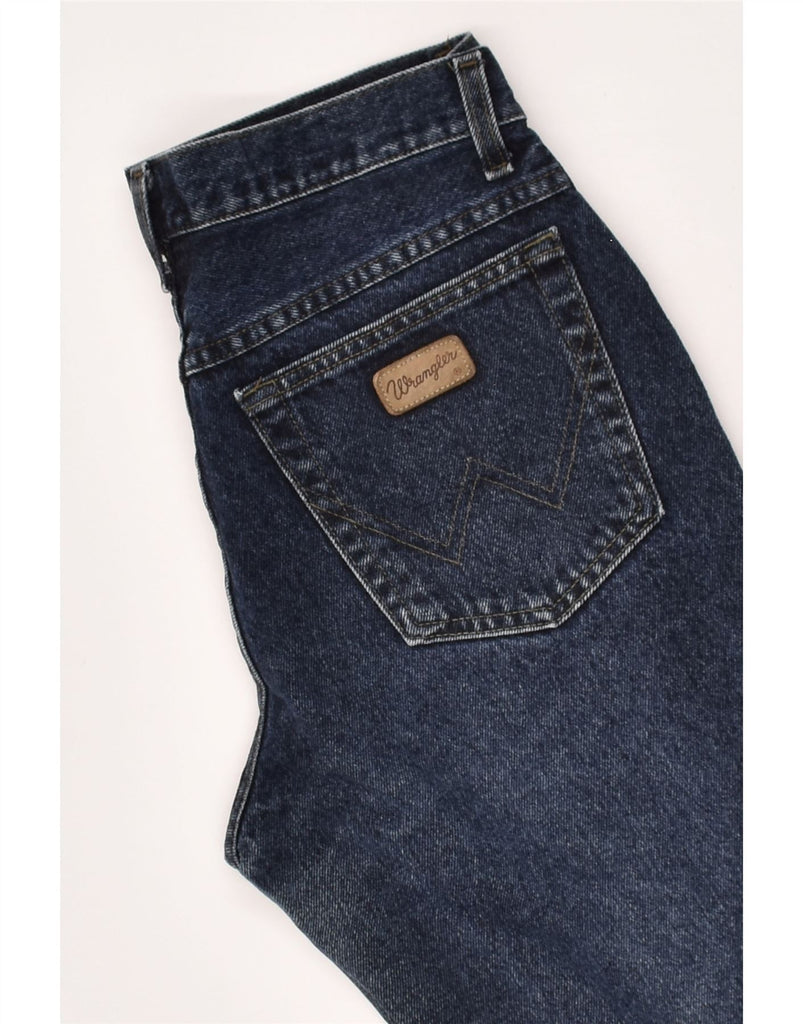 WRANGLER Mens Straight Jeans W32 L34 Navy Blue | Vintage Wrangler | Thrift | Second-Hand Wrangler | Used Clothing | Messina Hembry 