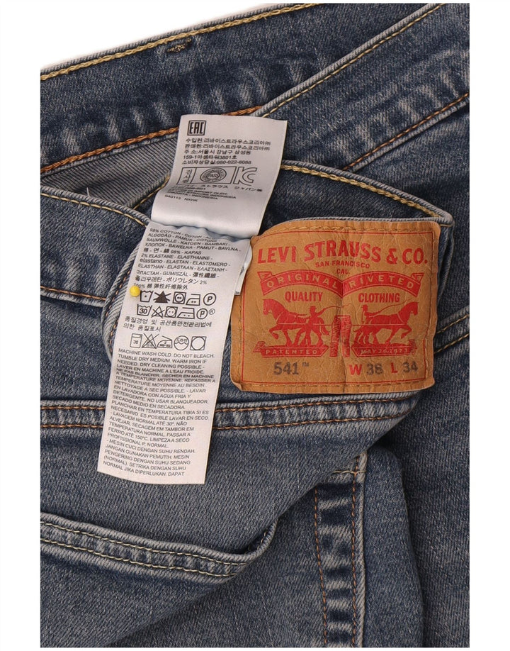Levi's Mens 541 Tapered Jeans W38 L34 Blue Cotton