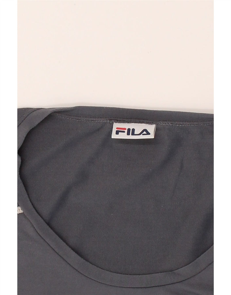 FILA Mens T-Shirt Top Medium Grey Polyester Vintage Fila and Second-Hand Fila from Messina Hembry 
