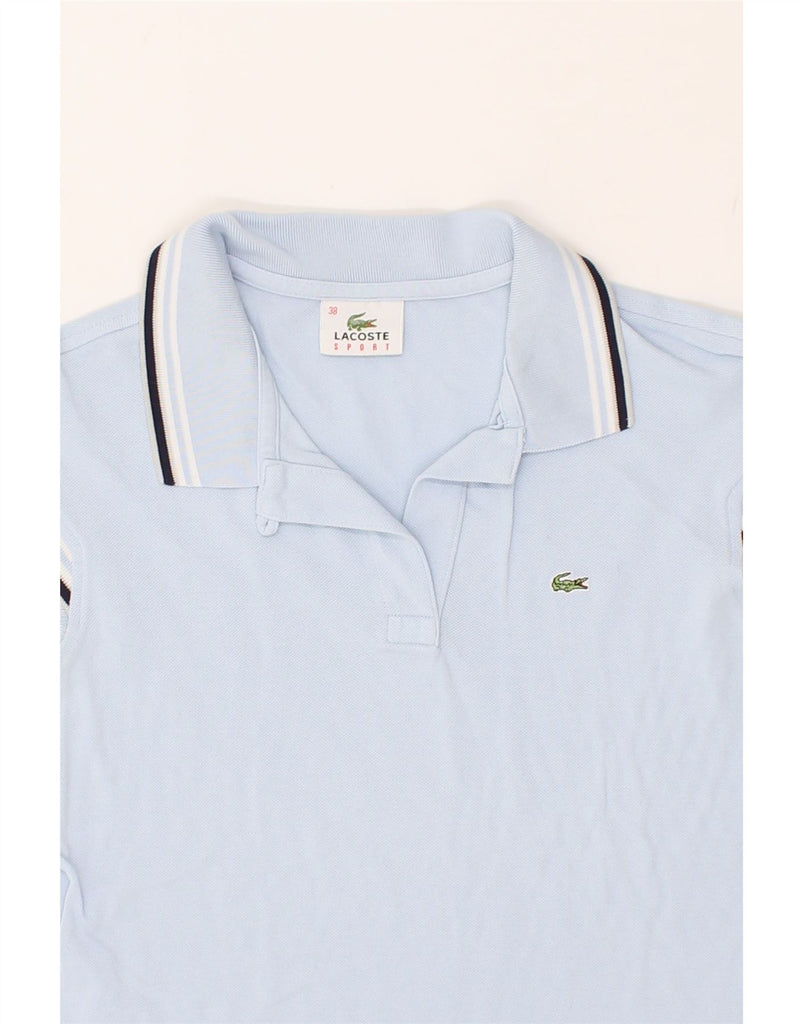 LACOSTE Womens Polo Shirt Size 38 Medium Blue Cotton | Vintage Lacoste | Thrift | Second-Hand Lacoste | Used Clothing | Messina Hembry 