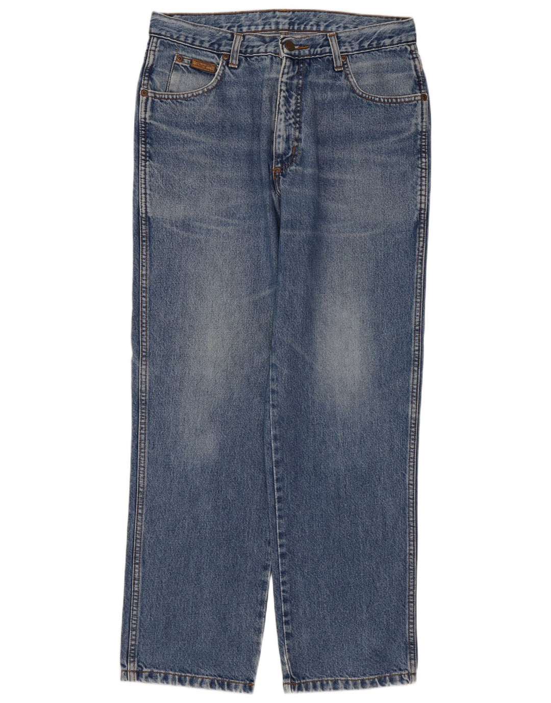 Wrangler Mens Ohio Straight Jeans W32 L30 Blue Cotton