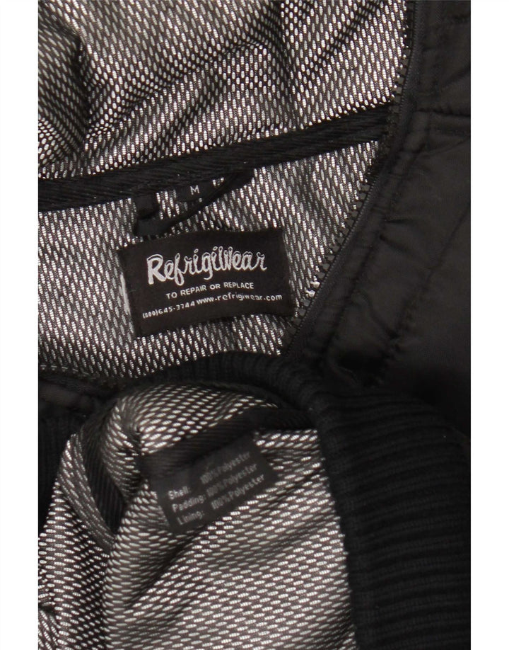 Refrigiwear Womens Hooded Padded Jacket UK 14 Medium Black Polyester