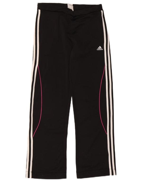 Adidas Girls Tracksuit Trousers 15-16 Years Black Polyester