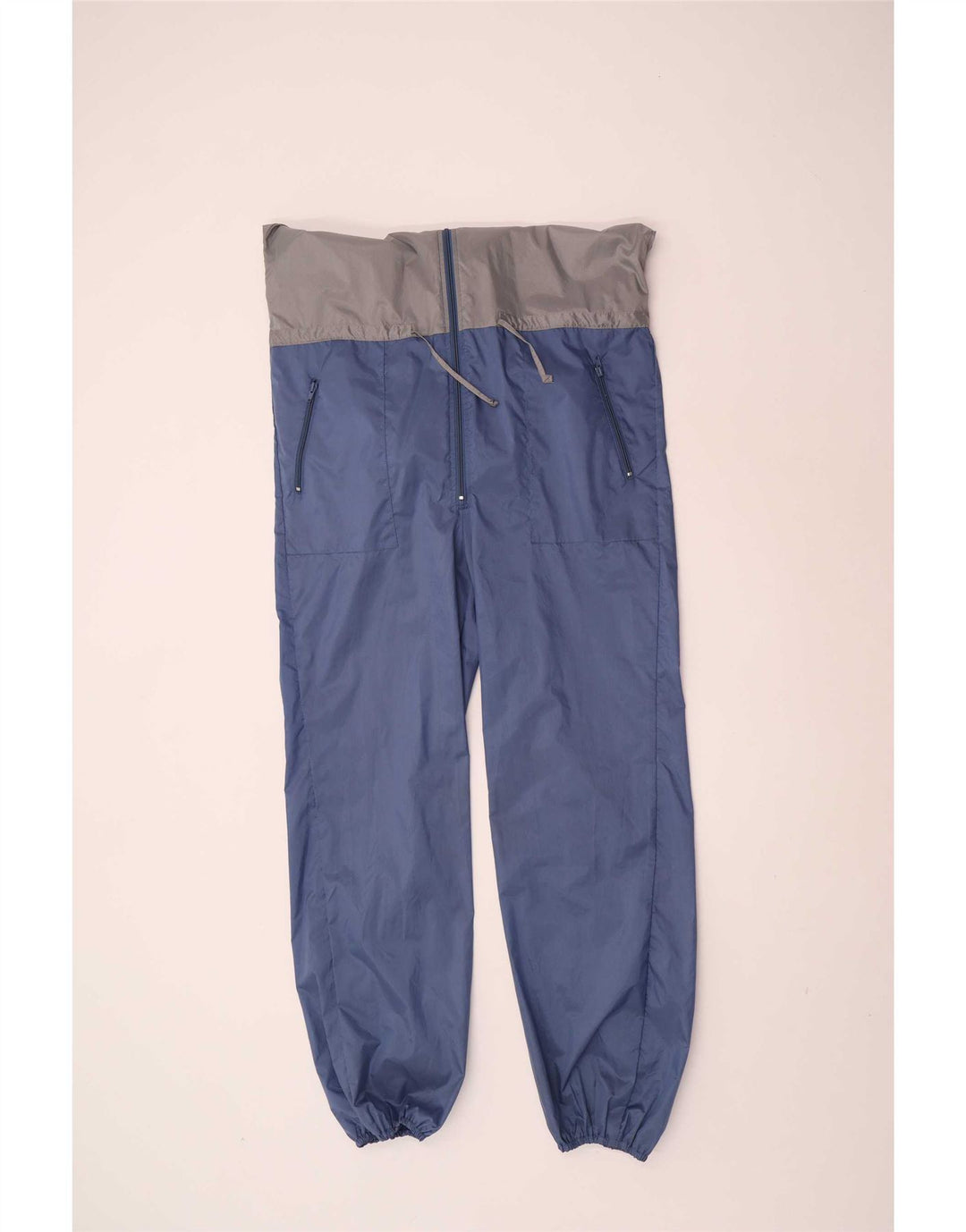 Rodeo Mens Workwear Hooded Jumpsuit Medium Blue Colourblock Nylon