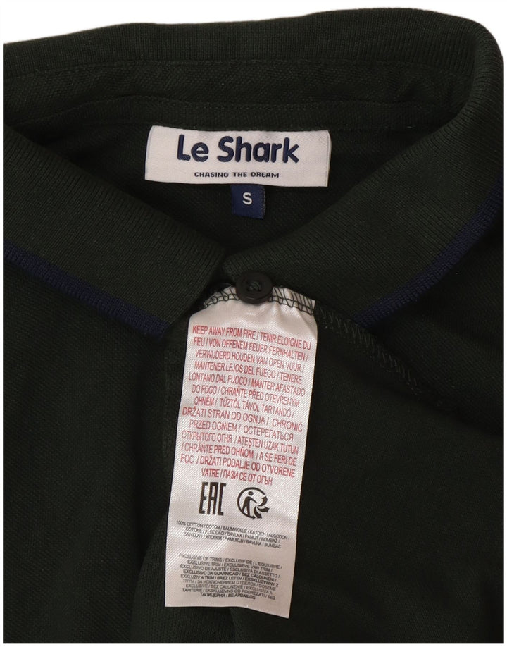 Le Shark Mens Polo Shirt Small Green Cotton
