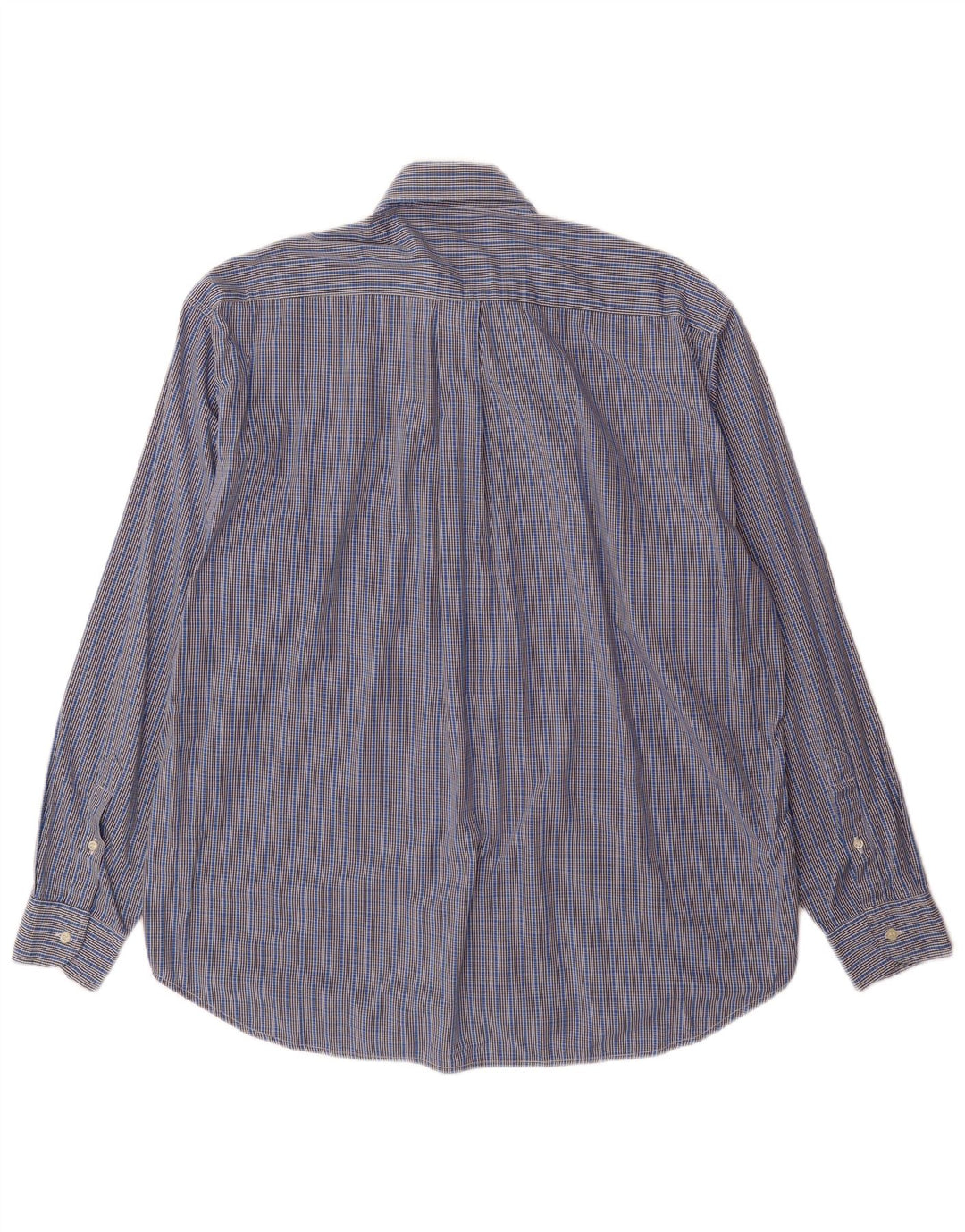 GOOSE & GANDER Mens Shirt Size 50 Large Blue Check Cotton