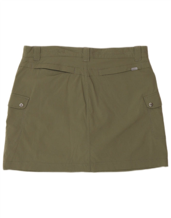 Eddie Bauer Womens Cargo Skirt US 6 Medium W32  Khaki Nylon