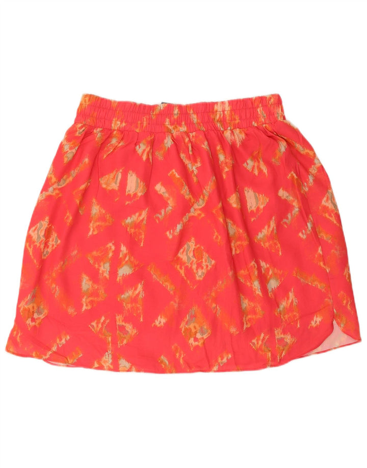 MOSSIMO Womens Mini Skirt Large W32  Pink Geometric Polyester