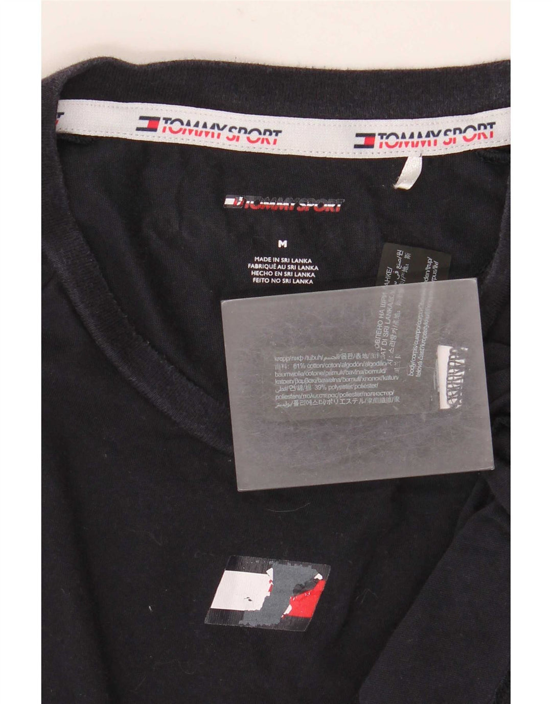 Tommy Hilfiger Mens T-Shirt Top Medium Navy Blue Cotton