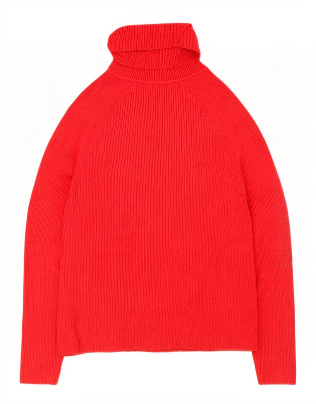 Marks & Spencer Womens Roll Neck Jumper Sweater UK 10 Small Red Viscose