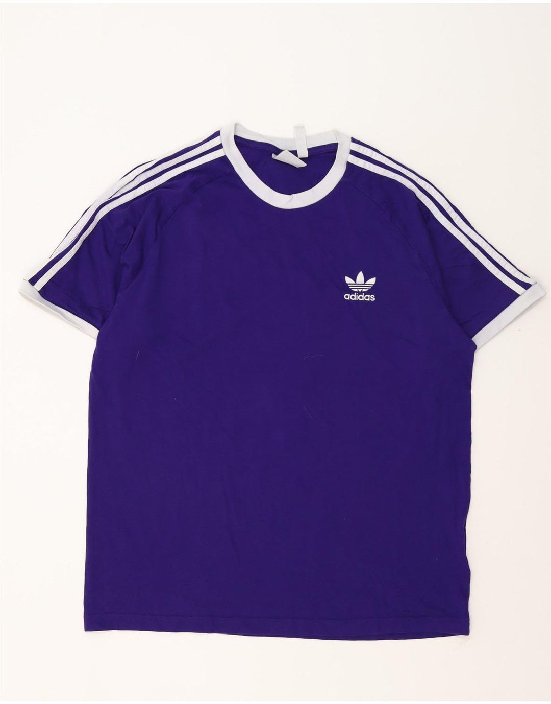 Adidas Mens T-Shirt Top XL Purple Cotton