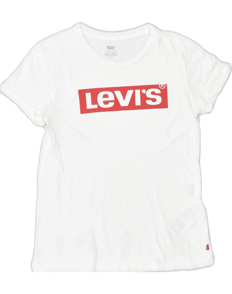 LEVI'S Mens Graphic T-Shirt Top Small White Cotton | Vintage Levi's | Thrift | Second-Hand Levi's | Used Clothing | Messina Hembry 