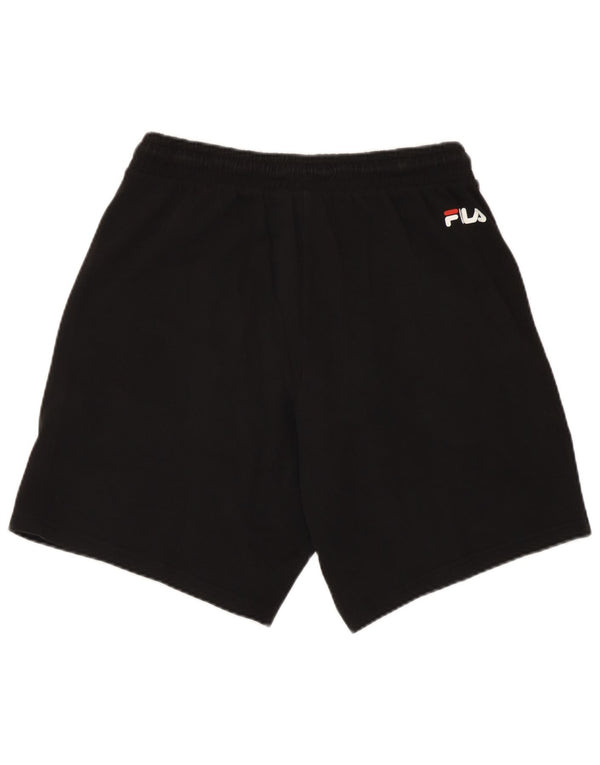 Fila Mens Graphic Sport Shorts Small Black Cotton