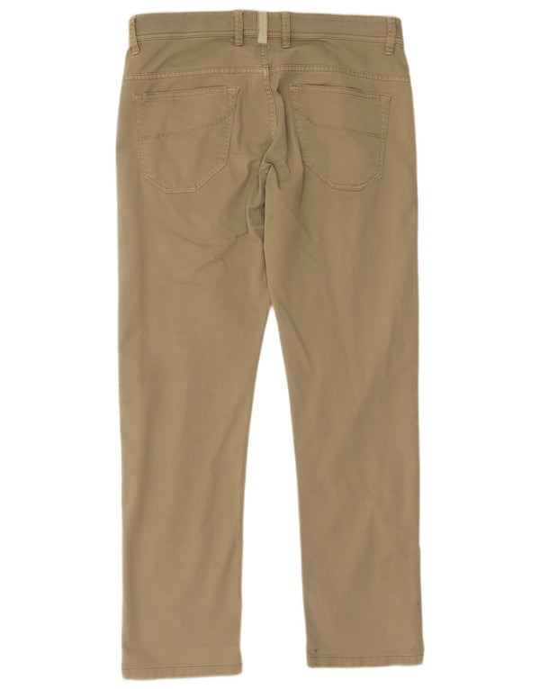 SIVIGLIA Womens Straight Casual Trousers W35 L30 Khaki