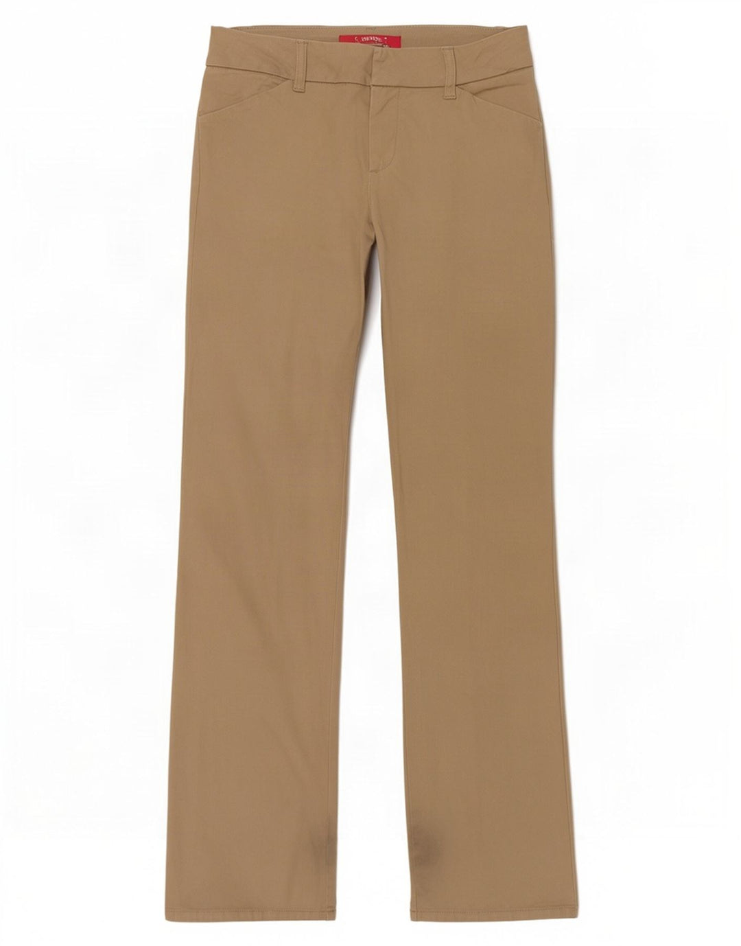 Dickies Womens Bootcut Casual Trousers US 7 Medium W30 L31 Beige Cotton