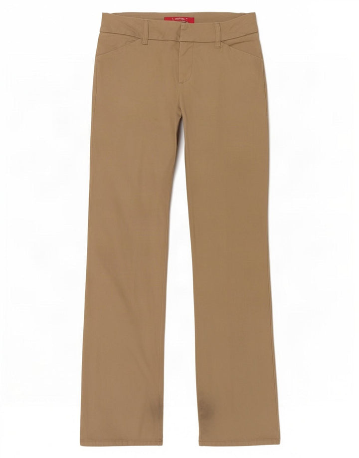 Dickies Womens Bootcut Casual Trousers US 7 Medium W30 L31 Beige Cotton