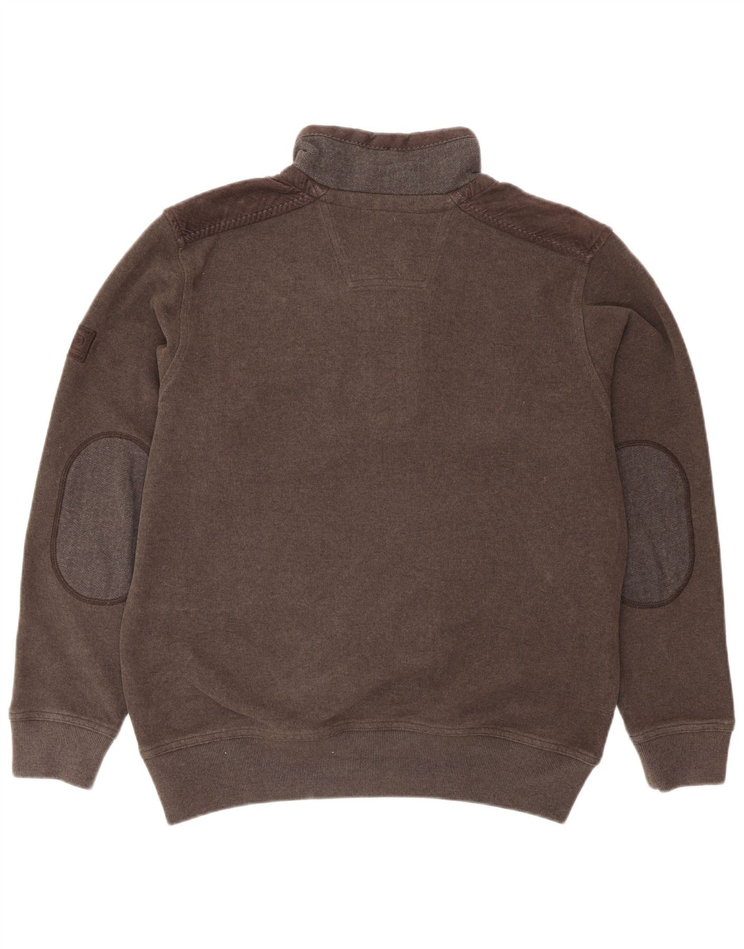 Pierre Cardin Mens Zip Neck Jumper Sweater Medium Brown