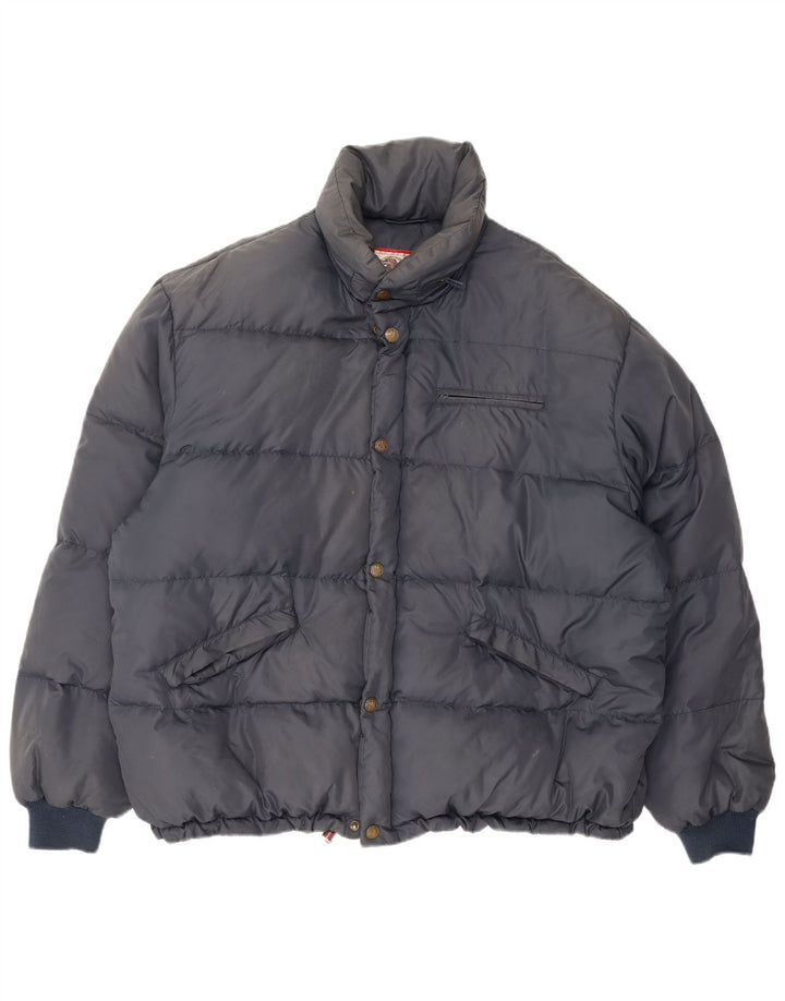 Replay Mens Padded Jacket UK 42 XL Navy Blue