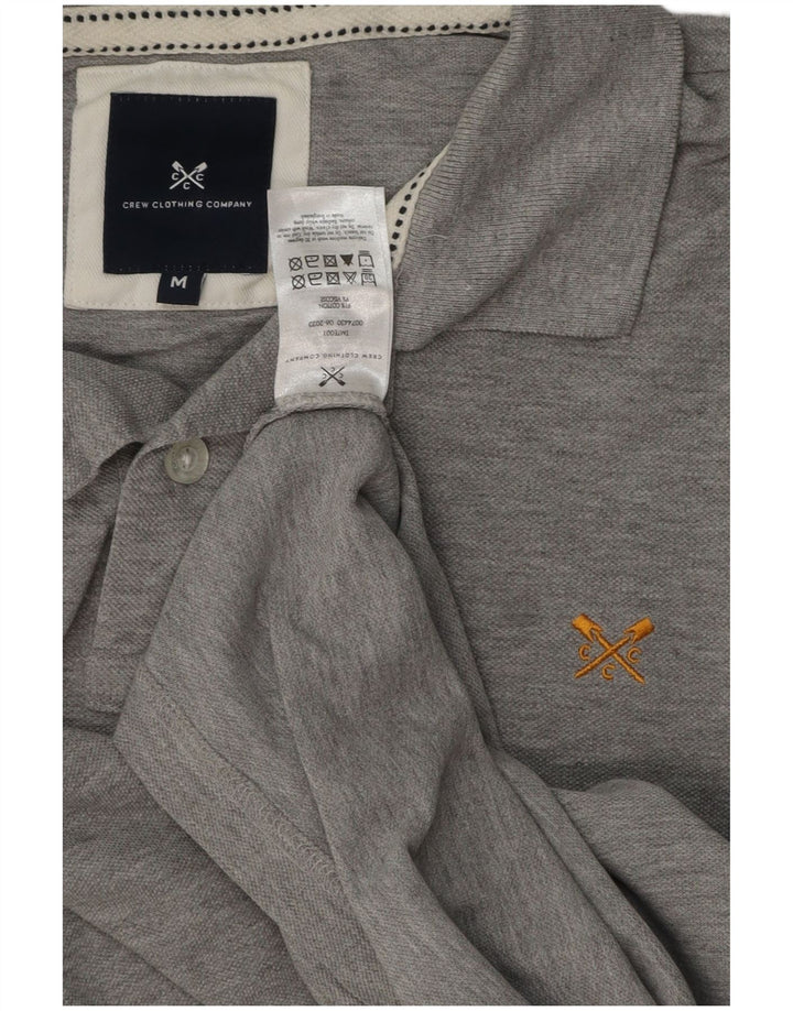 Crew Clothing Mens Polo Shirt Medium Grey Cotton