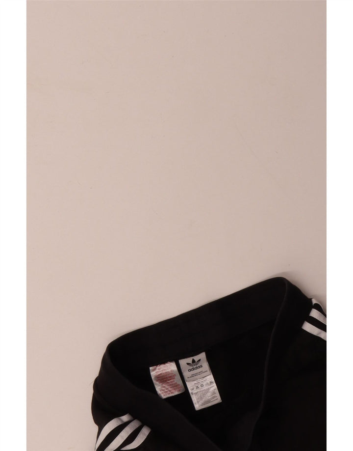 ADIDAS Womens Tracksuit Trousers Joggers UK 12 Medium  Black Cotton