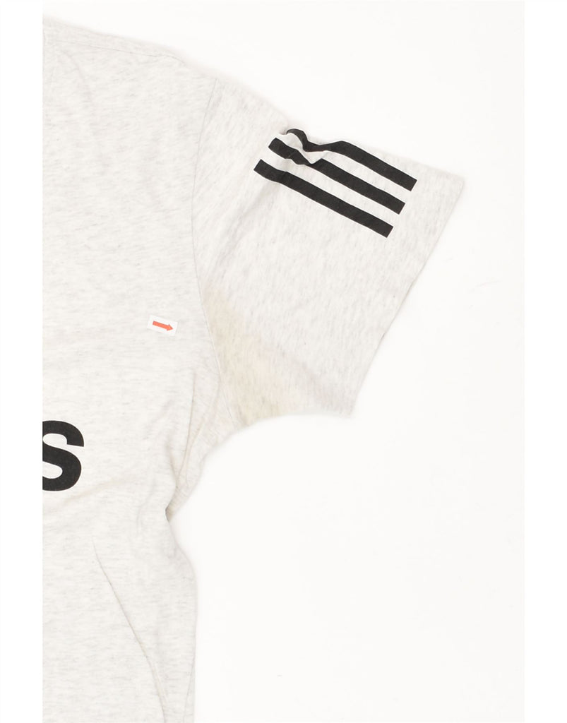 ADIDAS Mens Graphic T-Shirt Top Medium Grey Cotton | Vintage Adidas | Thrift | Second-Hand Adidas | Used Clothing | Messina Hembry 