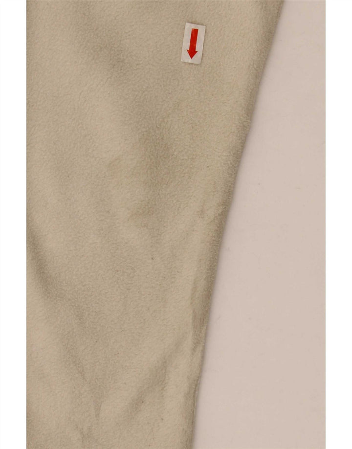 Marks & Spencer Womens Fleece Jacket UK 12 Medium Beige Polyester