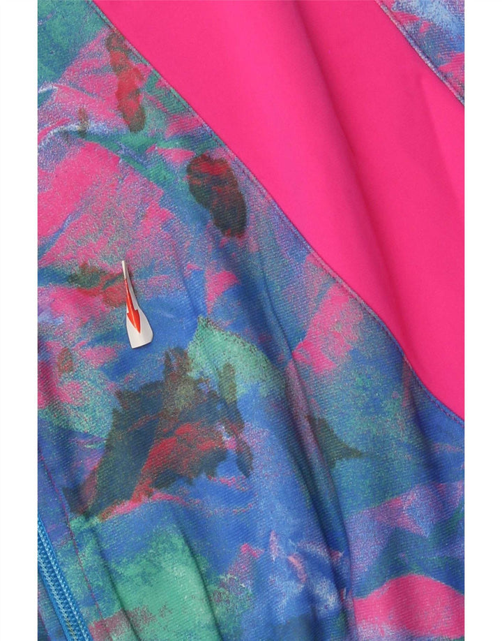 Vintage Womens Full Tracksuit UK 16 Large Pink Colourblock