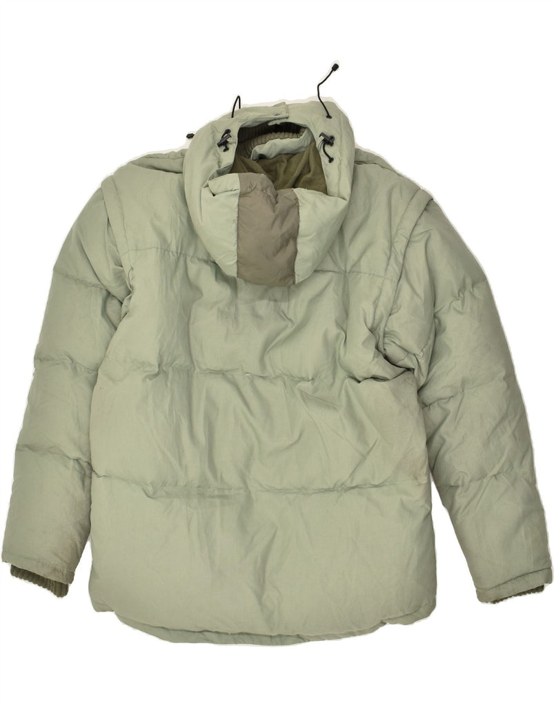 FILA Mens Hooded Padded Jacket UK 40 Large Khaki Polyamide | Vintage Fila | Thrift | Second-Hand Fila | Used Clothing | Messina Hembry 