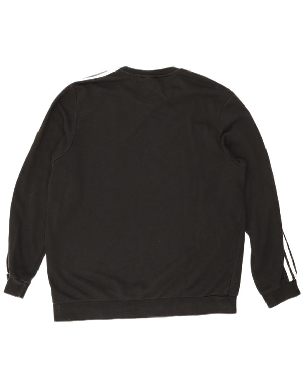 Adidas Mens Sweatshirt Jumper XL Black Cotton