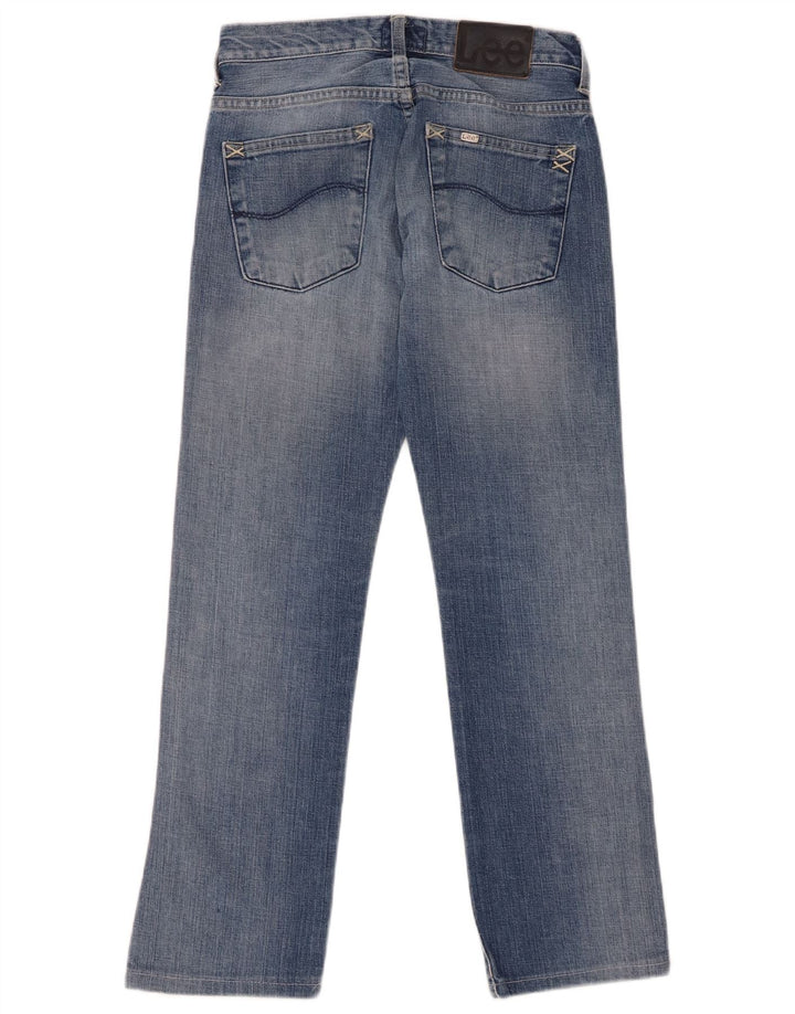 Lee Womens Knox Straight Jeans W28 L28 Blue Cotton