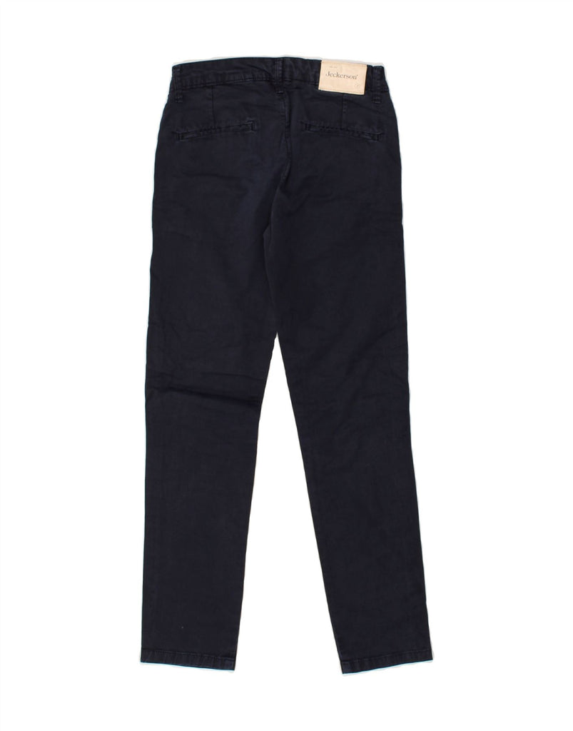 JECKERSON Girls Slim Chino Trousers 9-10 Years W22 L26 Navy Blue | Vintage Jeckerson | Thrift | Second-Hand Jeckerson | Used Clothing | Messina Hembry 