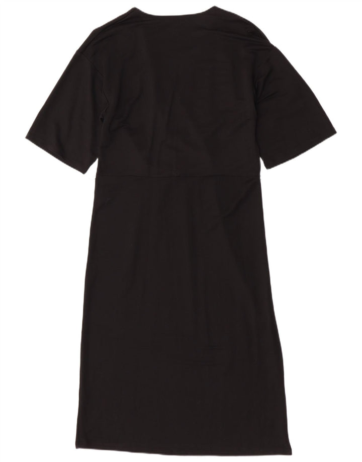 Zara Womens Shift Dress UK 10 Small Black Viscose