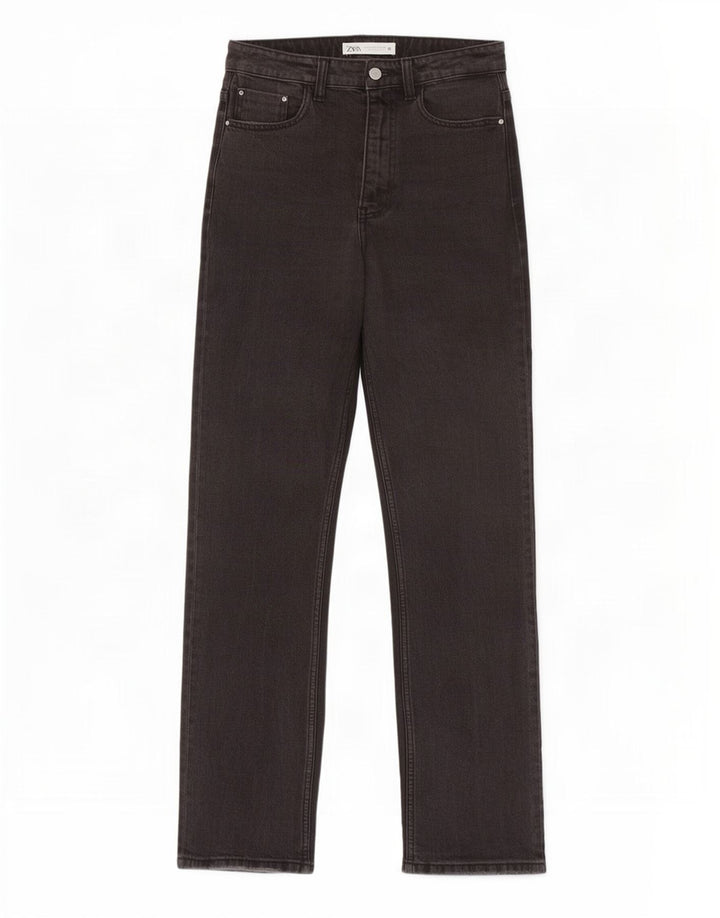 Zara Womens High Waist Jeans EU 38 Small W28 L27 Grey