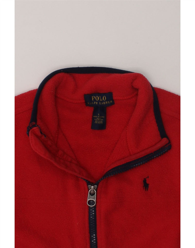 POLO RALPH LAUREN Girls Fleece Jacket 4-5 Years Red Polyester | Vintage Polo Ralph Lauren | Thrift | Second-Hand Polo Ralph Lauren | Used Clothing | Messina Hembry 