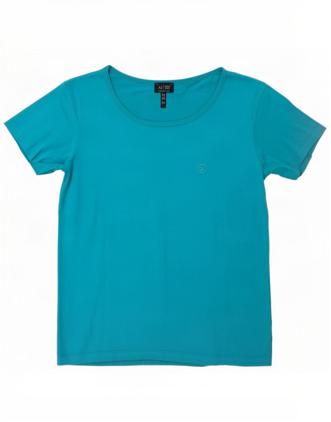 Armani Jeans Womens T-Shirt Top UK 12 Medium Blue