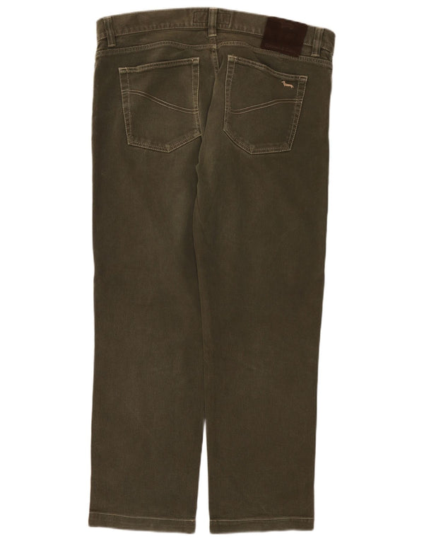 Harmont & Blaine Mens Straight Casual Trousers IT 54 2XL W38 L29 Khaki