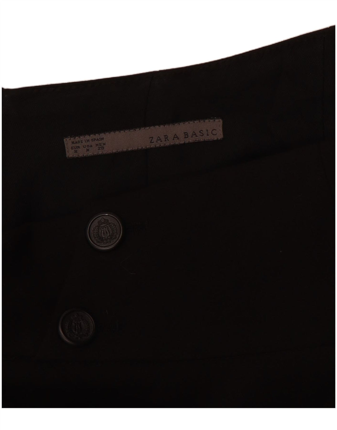 Zara Womens High Waist Pencil Skirt Medium W26 Black