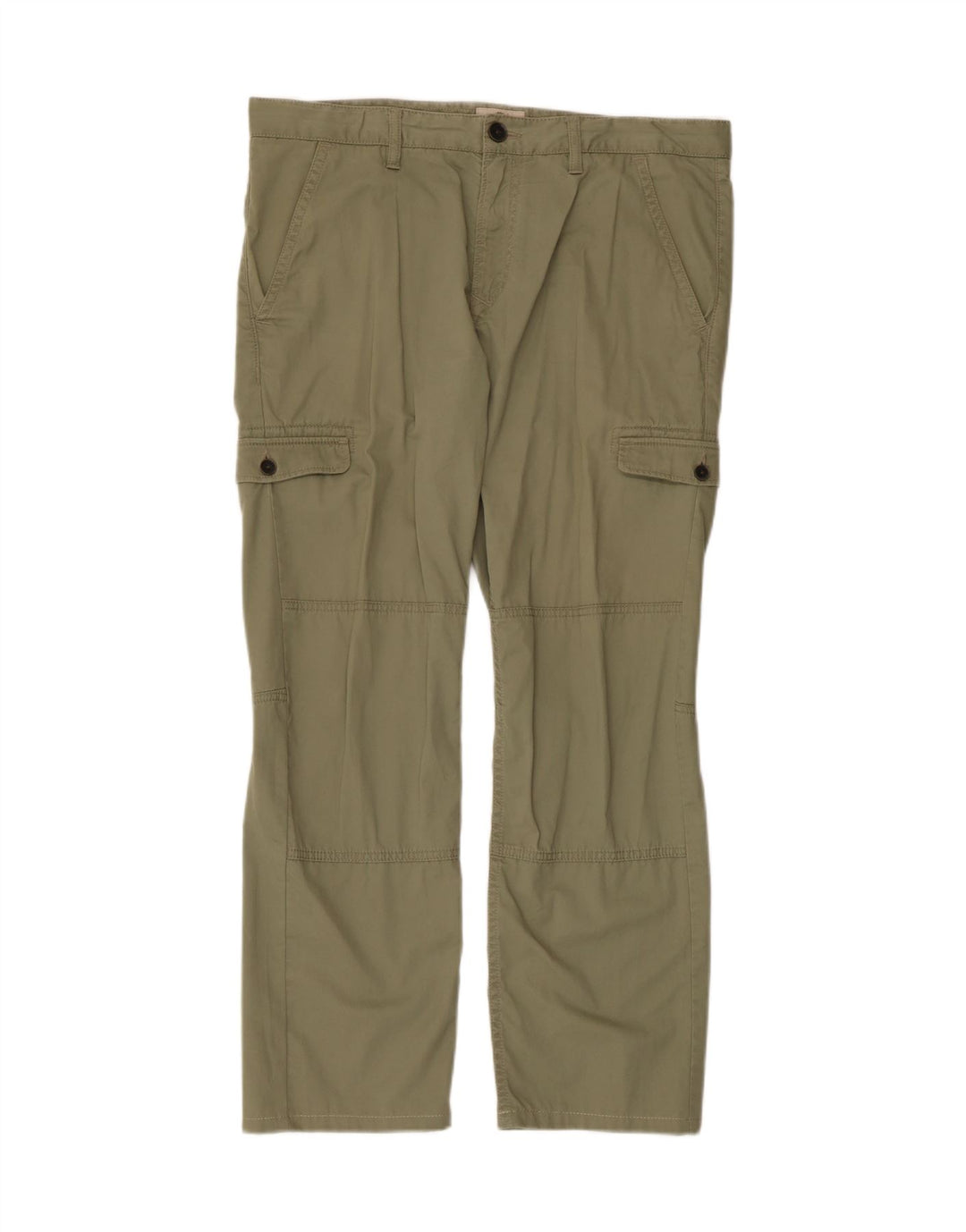 Timberland Mens Earthkeepers Straight Cargo Trousers W35 L28 Khaki Cotton